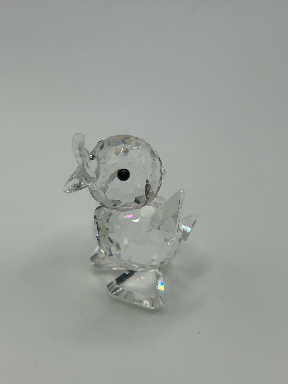 Swarovski crystal duck figurine
